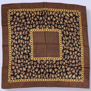 Vintage Echo Silk Animal Print Scarf